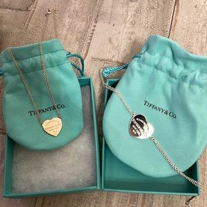 Tiffany & Co. heart necklace & bracelet 💓